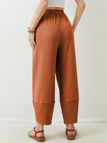 Elastic Waist Wide Leg Boho Lounge Pants