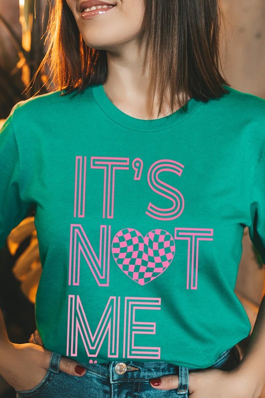 It’s Not Me It’s You Valentine's Day Graphic T-Shirt, green, unisex, casual fit.