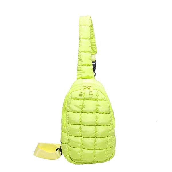 Quilted Crossbody Puffer Sling Bag