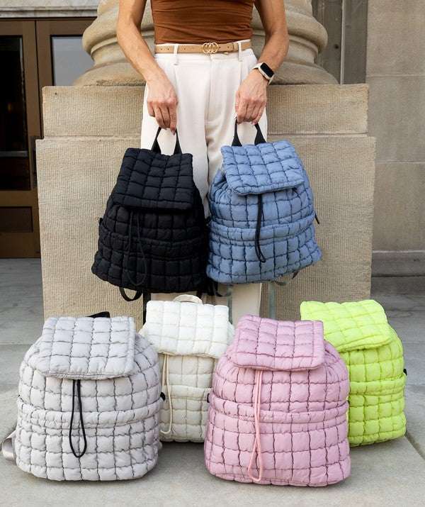 Quilted Puffer Backpack