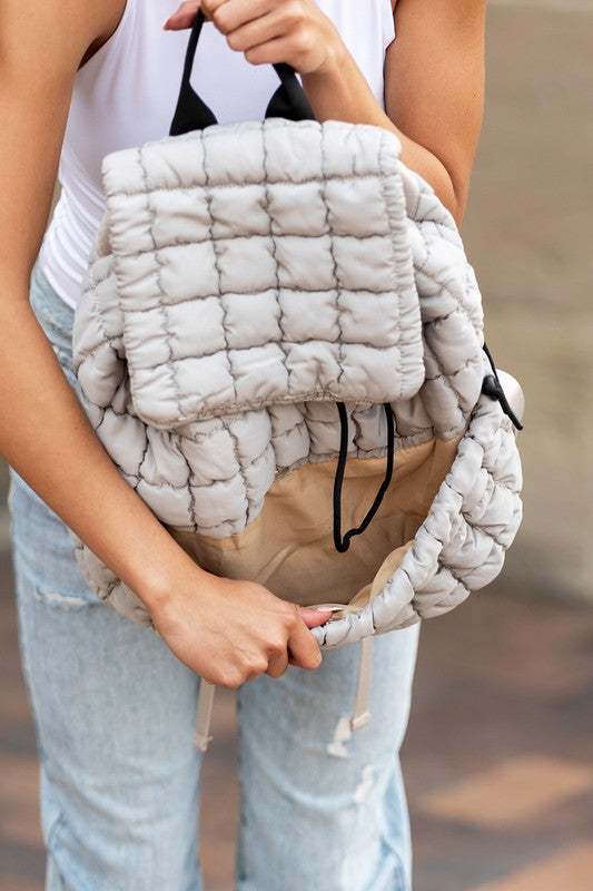 Quilted Puffer Backpack