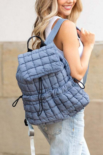 Quilted Puffer Backpack