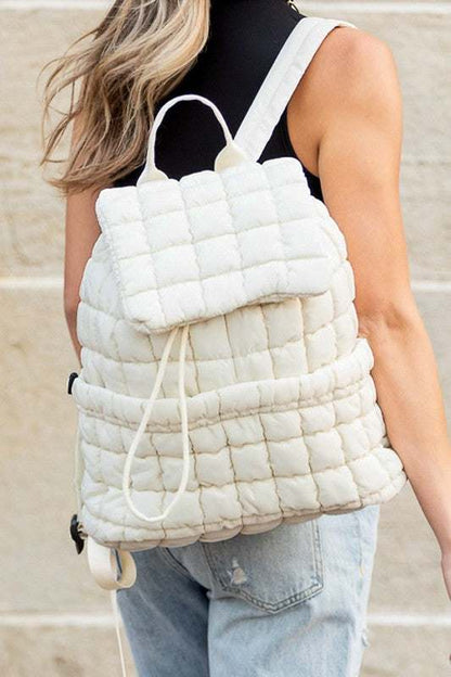 Quilted Puffer Backpack