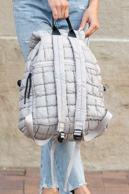 Quilted Puffer Backpack