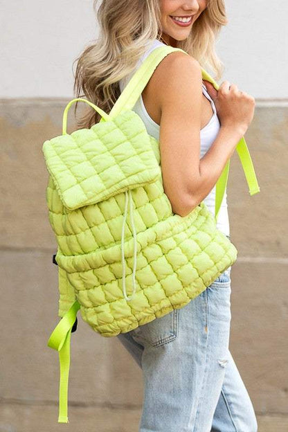 Quilted Puffer Backpack