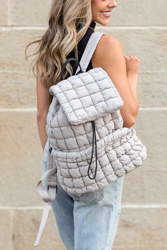 Quilted Puffer Backpack