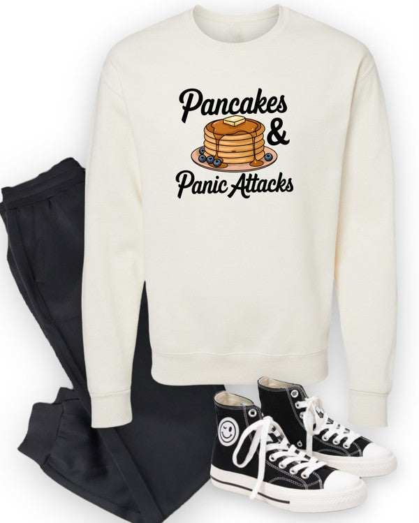 Pancakes and Panic Attacks Graphic Sweatshirt