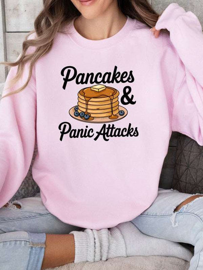 Pancakes and Panic Attacks Graphic Sweatshirt