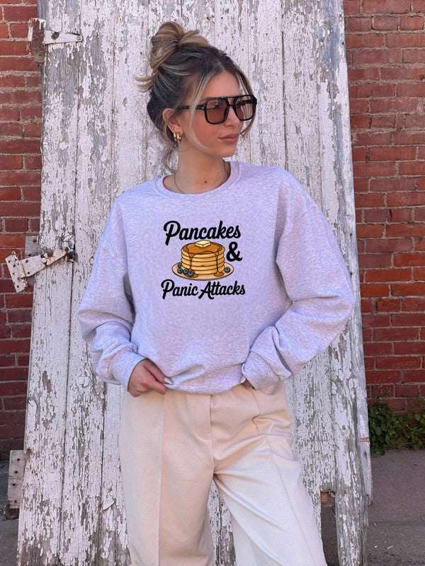 Pancakes and Panic Attacks Graphic Sweatshirt