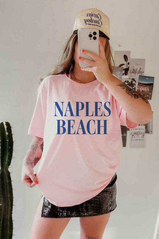 Naples Beach Oversized Graphic Tee