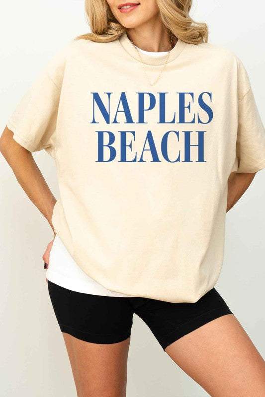 Naples Beach Oversized Graphic Tee