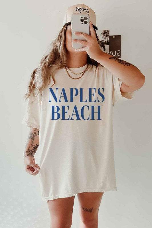 Naples Beach Oversized Graphic Tee