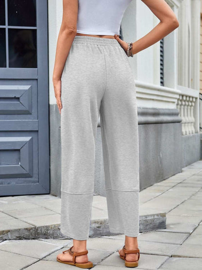 Elastic Waist Wide Leg Boho Lounge Pants