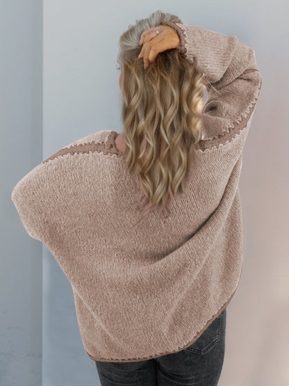 Super Cozy Open Cardigan in soft, slightly stretchy 100% polyester worn by a person with long hair.