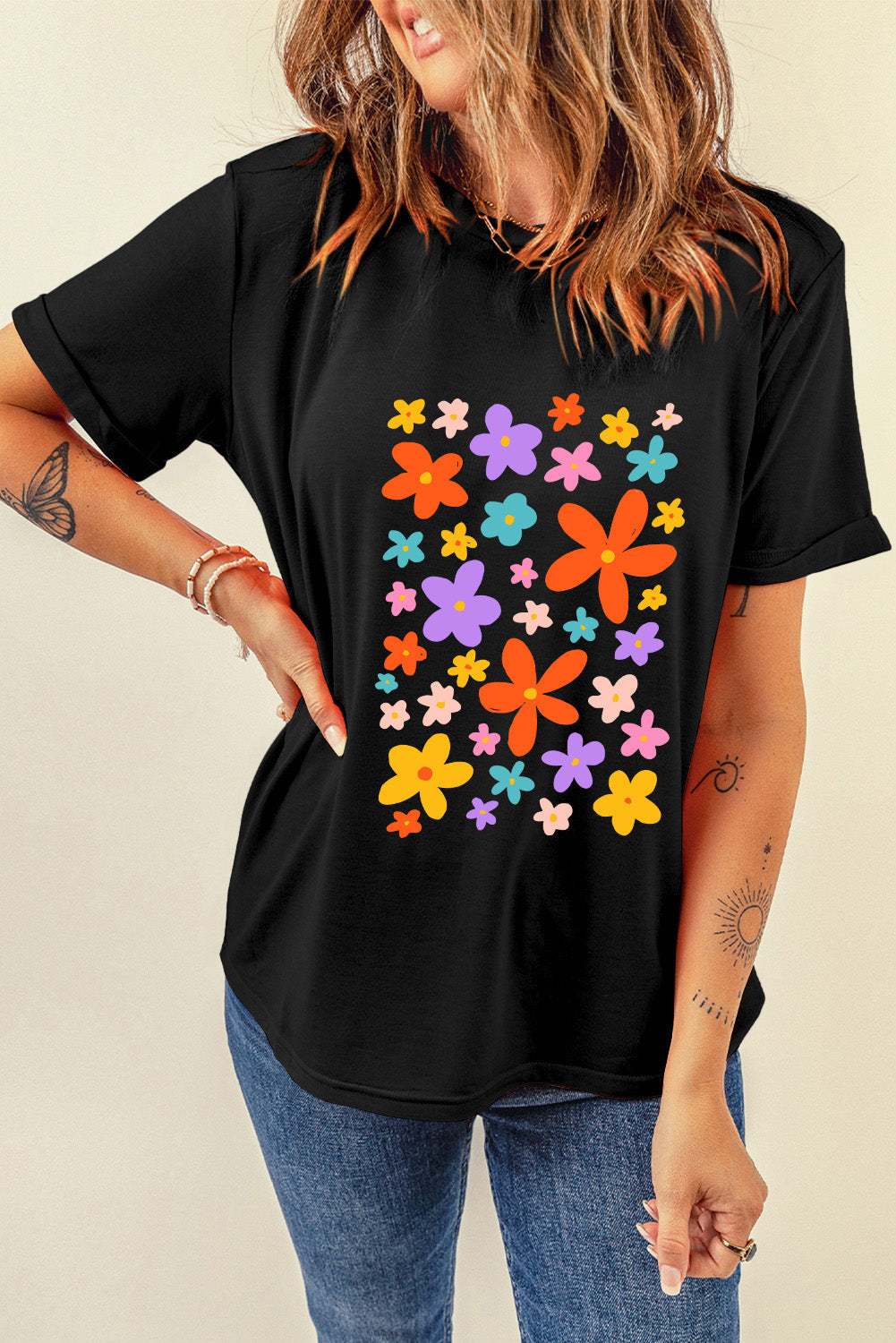 Flower Graphic T-Shirt