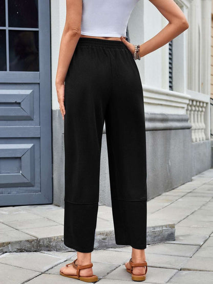 Elastic Waist Wide Leg Boho Lounge Pants