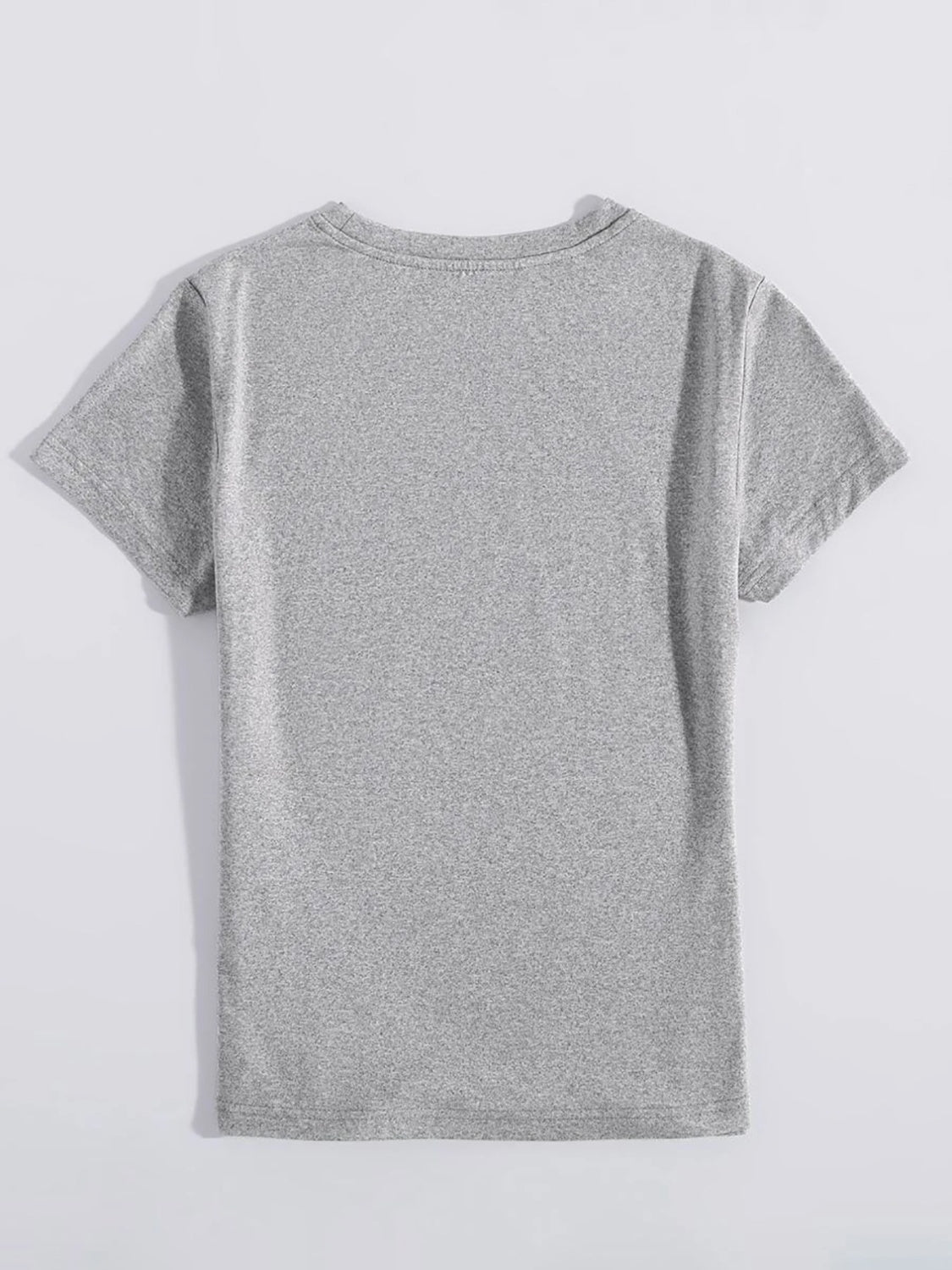 Gray "Be Kind" graphic t-shirt, basic style, slightly stretchy polyester.