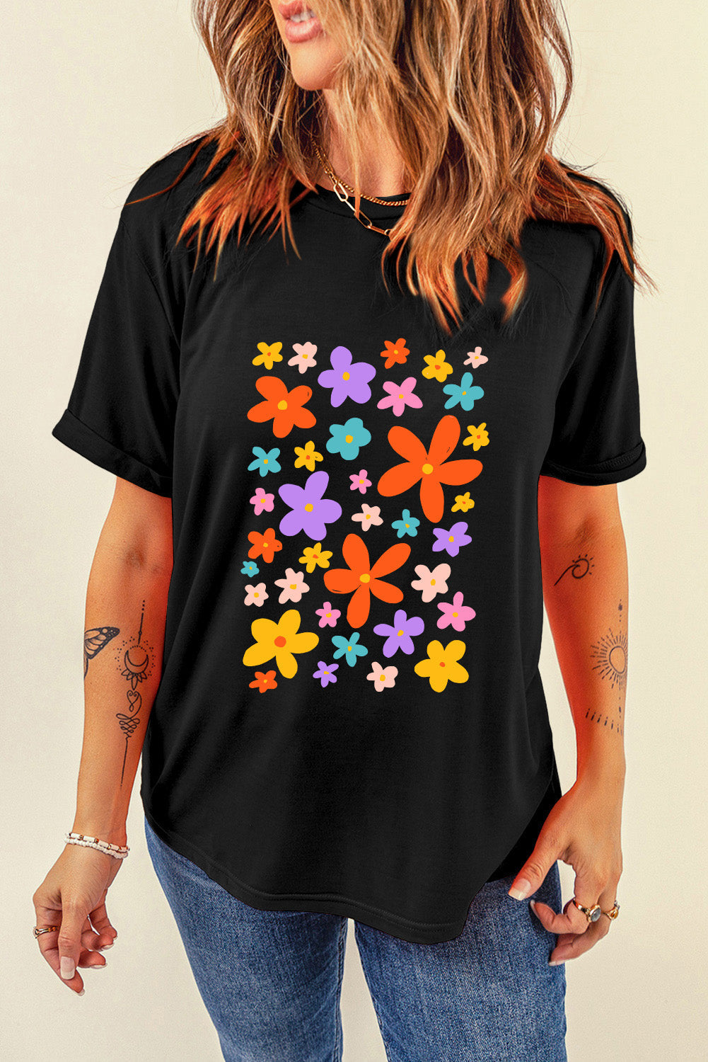 Flower Graphic T-Shirt