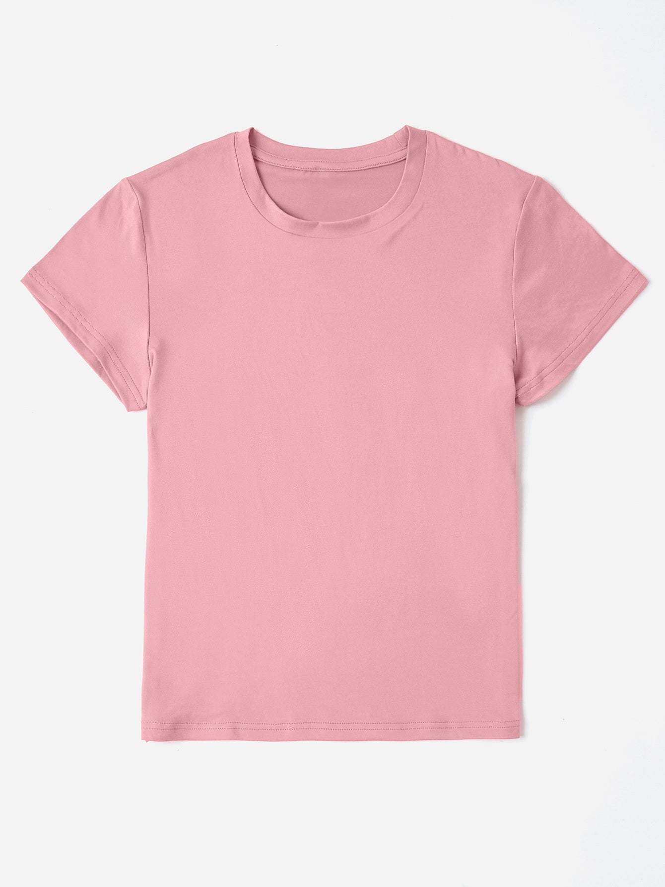 Better Days Ahead Graphic T-Shirt in pink, slightly stretchy polyester, basic style.